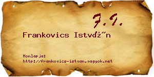 Frankovics István névjegykártya